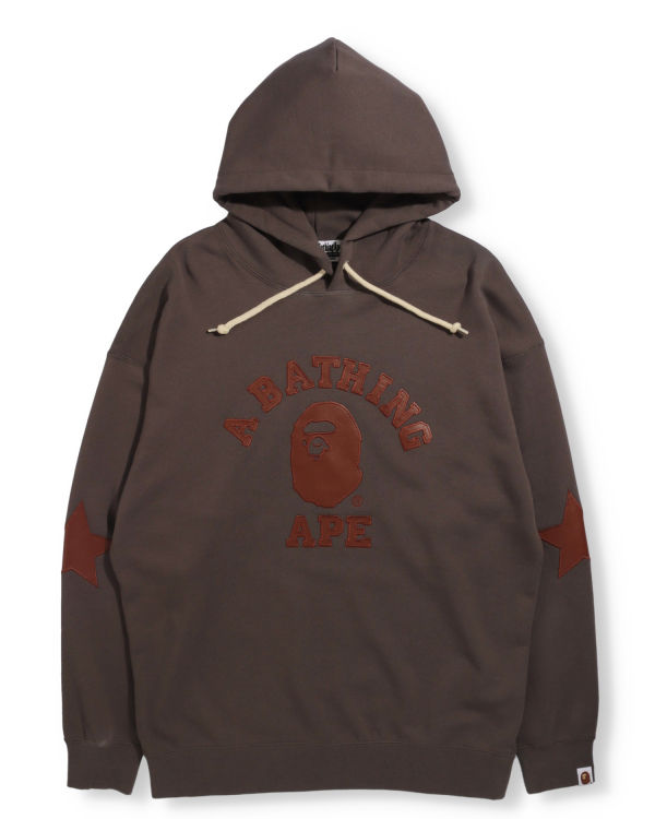 Sudadera Con Capucha Bape Patched Oversized Pullover Mujer Grises | 795806-HEU