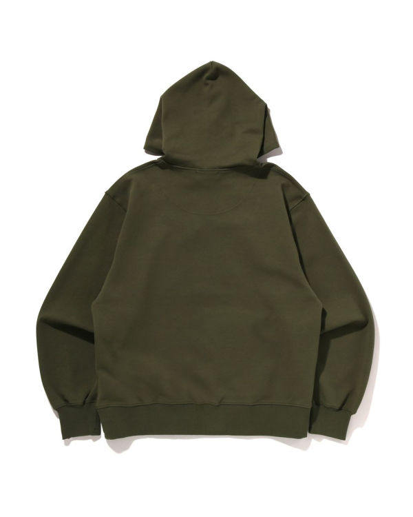 Sudadera Con Capucha Bape STA Logo Relaxed Fit Pullover Hombre Verdes | 673490-BLU