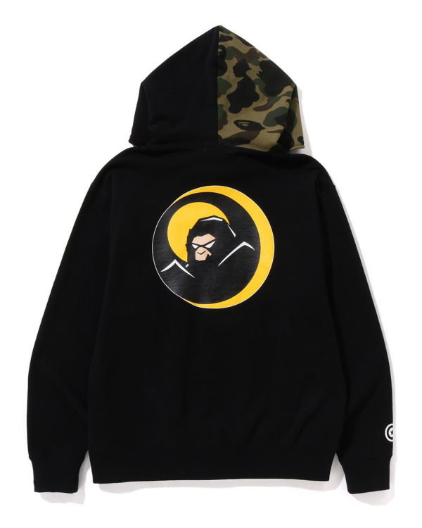 Sudadera Con Capucha Bape Shadow Relaxed Fit Full Zip Hombre Negros | 618572-ZVI