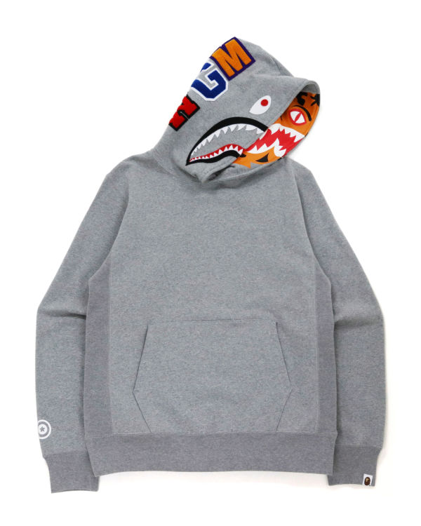 Sudadera Con Capucha Bape Shark Inside Tiger Pullover Hombre Grises | 306742-RYQ