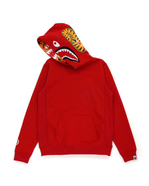 Sudadera Con Capucha Bape Shark Inside Tiger Pullover Mujer Rojos Claro | 314597-LQX