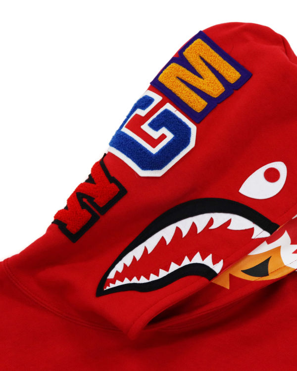 Sudadera Con Capucha Bape Shark Inside Tiger Pullover Mujer Rojos Claro | 314597-LQX