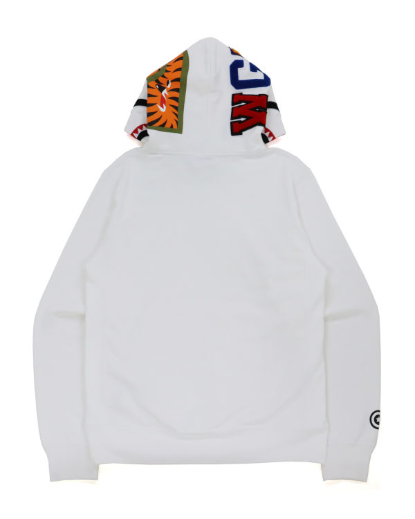 Sudadera Con Capucha Bape Shark Inside Tiger Pullover Hombre Blancos | 628190-ZSX