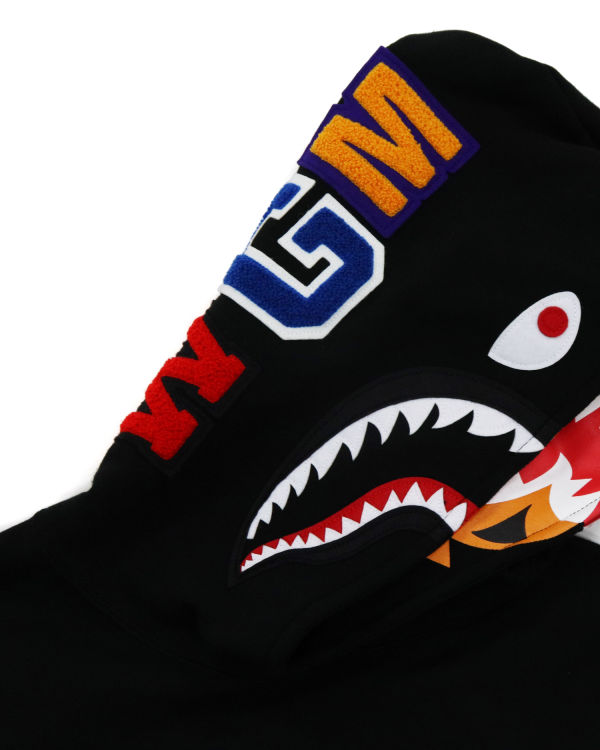 Sudadera Con Capucha Bape Shark Inside Tiger Pullover Mujer Negros | 635974-MTS