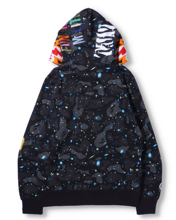 Sudadera Con Capucha Bape Space Camo Tiger Full Zip Hombre Negros | 502317-YUZ