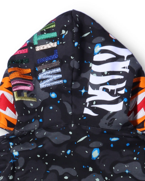 Sudadera Con Capucha Bape Space Camo Tiger Full Zip Hombre Negros | 502317-YUZ