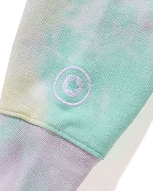 Sudadera Con Capucha Bape Tie-Dye Shark Oversized Full Zip Mujer Multicolor | 916548-XLU