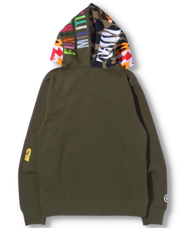 Sudadera Con Capucha Bape Tiger Full Zip Hombre Verdes | 729461-ZJI