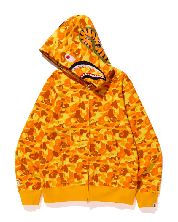 Sudadera Con Capucha Bape X PUBG MOBILE Shark full zip Hombre Naranjas | 038926-KOV