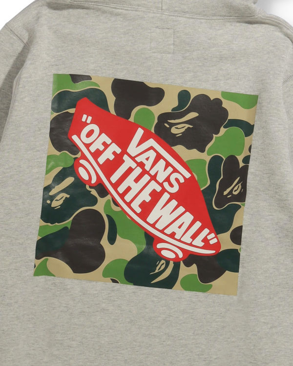 Sudadera Con Capucha Bape X Vans Pullover Hombre Grises | 746582-CLU