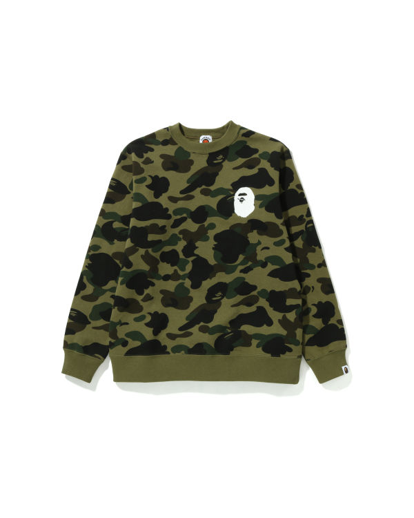 Sudaderas Bape 1st Camo Ape Head Crewneck Jr Niños Verdes | 549327-ARG