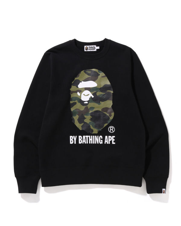 Sudaderas Bape 1st Camo By Bathing Ape Crewneck Hombre Negros | 831405-STO