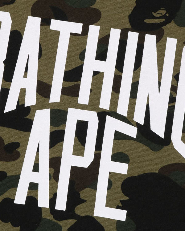 Sudaderas Bape 1st Camo Crazy Bathing Ape Relaxed Fit Crewneck Hombre Verdes | 250361-RAQ