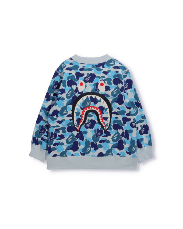 Sudaderas Bape ABC Camo Shark Crew Neck Niños Azules | 215098-JQS