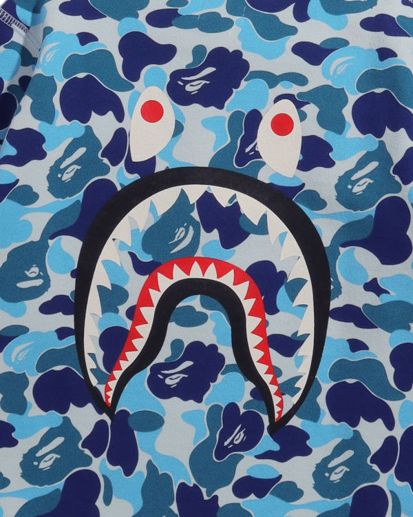 Sudaderas Bape ABC Camo Shark Crew Neck Niños Azules | 215098-JQS