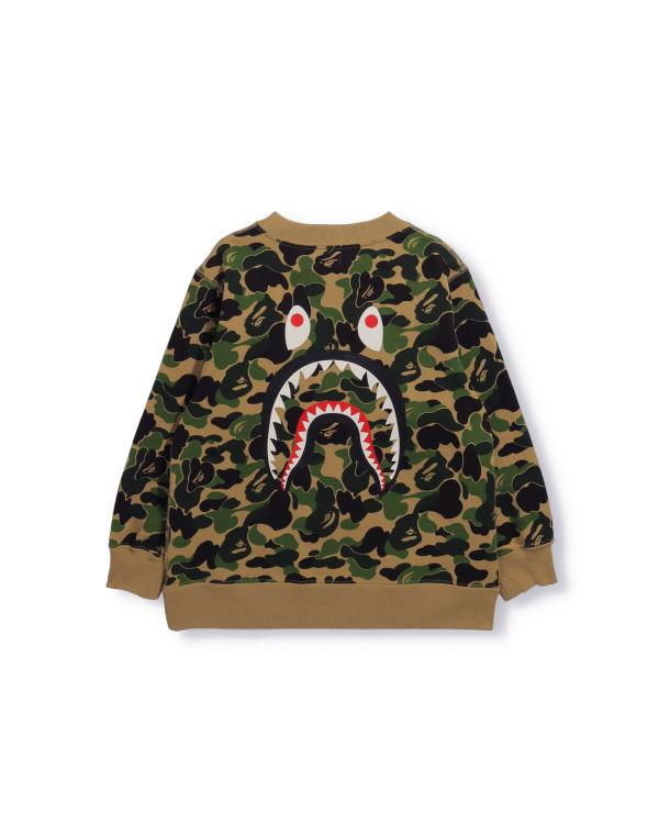 Sudaderas Bape ABC Camo Shark Crew Neck Niños Verdes | 437268-KNW