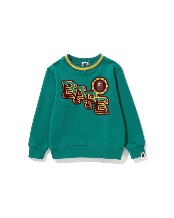 Sudaderas Bape Ape Head Emblem Crewneck Niños Azules Verdes | 246901-VEX