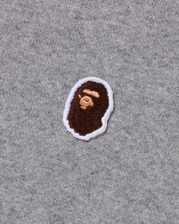 Sudaderas Bape Ape Head One Point Relaxed Fit Crewneck Hombre Grises | 506937-EKH