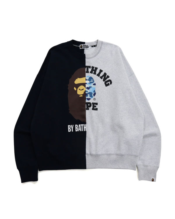 Sudaderas Bape College & By Bathing Loose Fit Hombre Azul Marino Azules | 123947-GNA