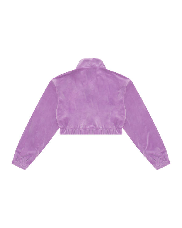 Sudaderas Bape Cropped zip-up Mujer Morados | 234607-DZO