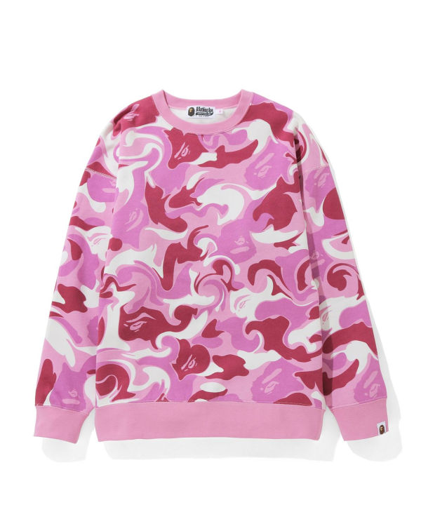 Sudaderas Bape Marble Camo Oversized Crewneck Mujer Rosas | 293847-NGW