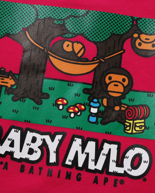 Sudaderas Bape Milo Camo Hammock Crewneck Niños Rosas | 601785-JQD