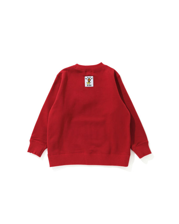 Sudaderas Bape Milo Christmas Tree Crewneck Niños Rojos Claro | 386942-POY