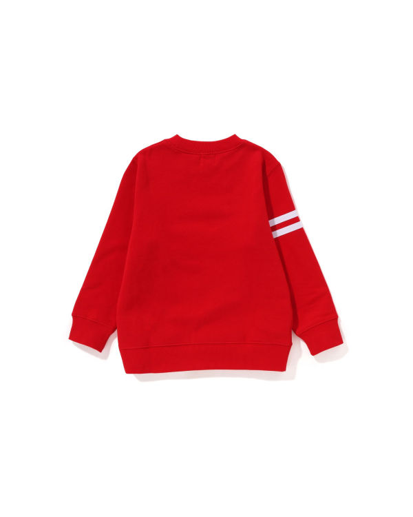 Sudaderas Bape Milo Emblem Crewneck Niños Rojos Claro | 714963-SHY