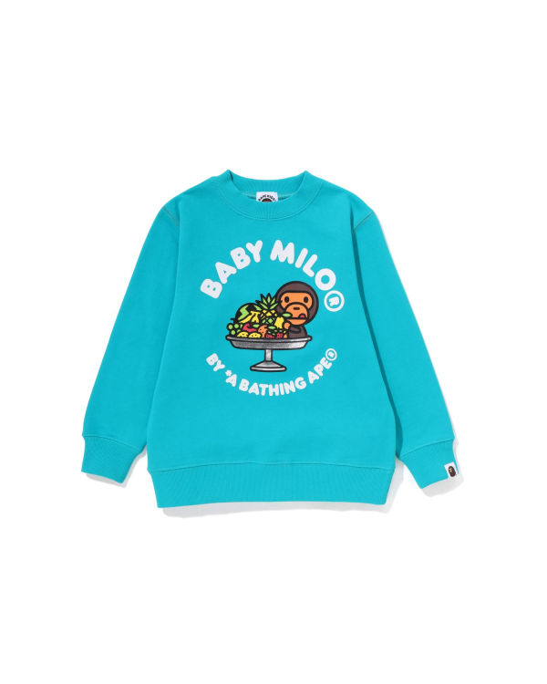 Sudaderas Bape Milo Fruit Crewneck Niños Verde Menta | 948532-BZD