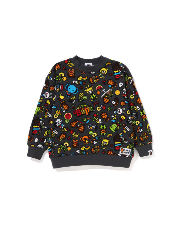 Sudaderas Bape Milo Mixed Fruit Niños Grises Oscuro | 512396-VFN