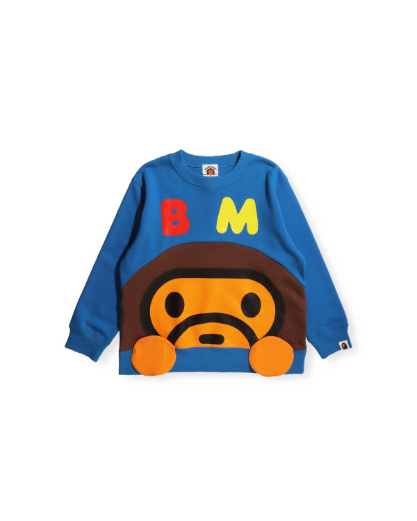 Sudaderas Bape Milo crew neck Niños Azules | 698024-IZR