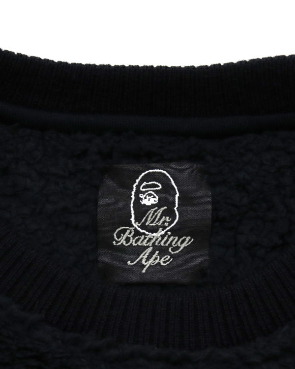 Sudaderas Bape Mr Boa crew neck Hombre Negros | 219306-RUW