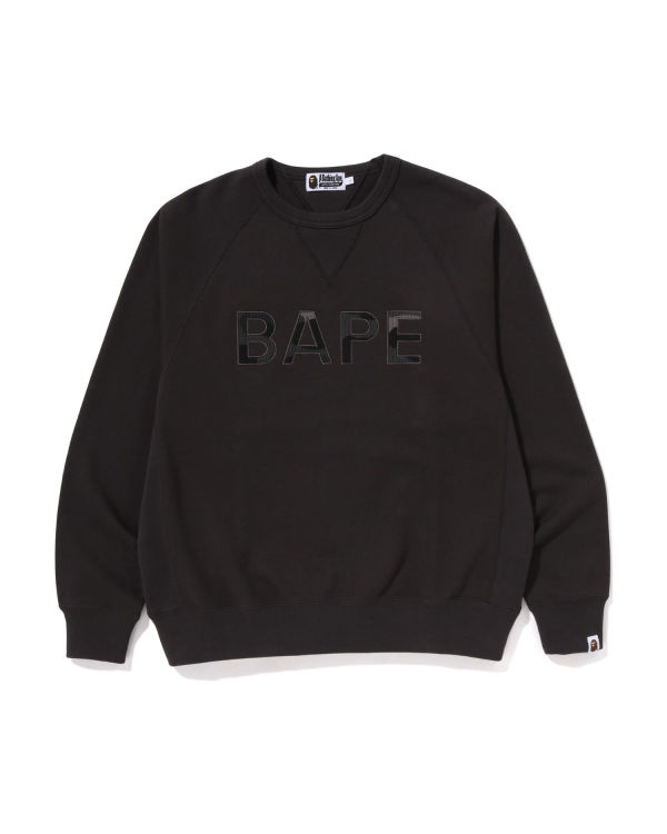 Sudaderas Bape Patch Relaxed Fit Crewneck Hombre Grises Oscuro | 713025-JPI