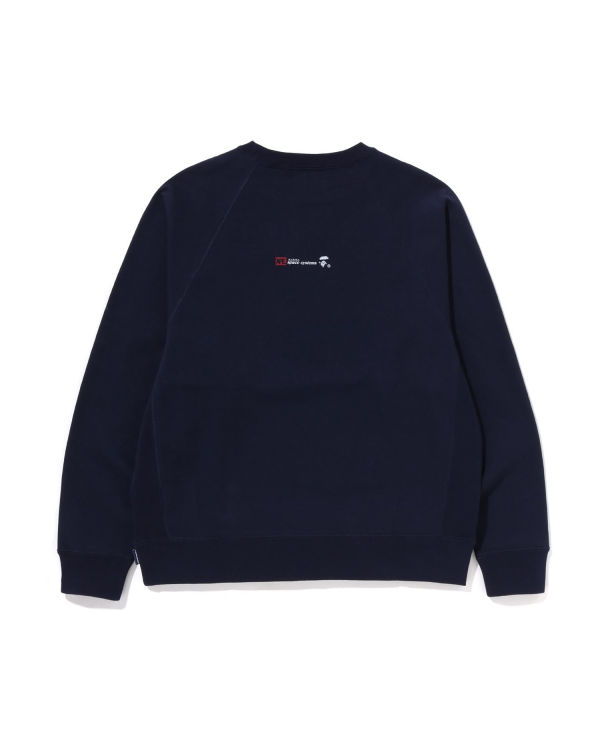 Sudaderas Bape Relaxed Fit Crewneck Hombre Azul Marino Azules | 182459-QAF