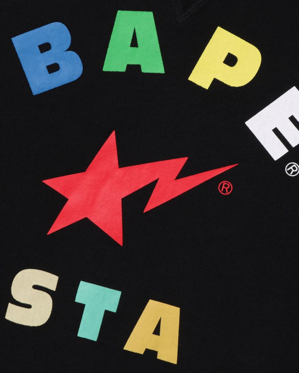 Sudaderas Bape STA Crewneck Hombre Negros | 873265-FCT