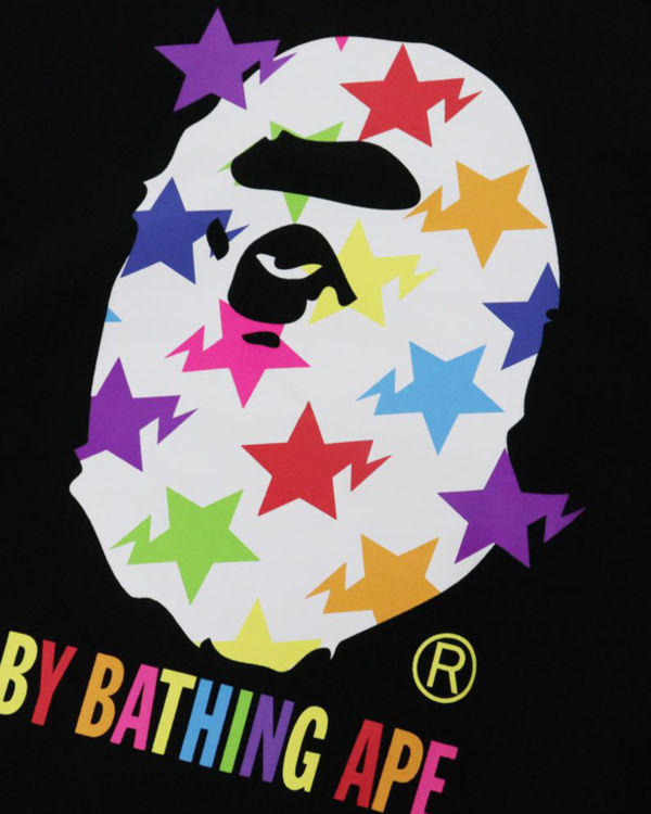 Sudaderas Bape STA Pattern By Bathing Ape Hombre Negros | 081623-EHS