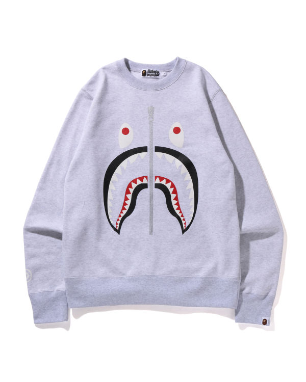 Sudaderas Bape Shark Crewneck Hombre Grises | 398275-WRI