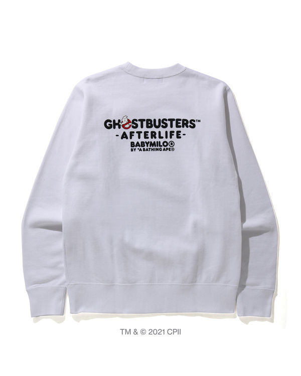 Sudaderas Bape X Ghostbusters Ape Head Crewneck Hombre Blancos | 904715-SDZ