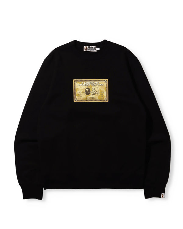 Sudaderas Bape X OVO Card Crew Neck Hombre Negros | 638794-LYE