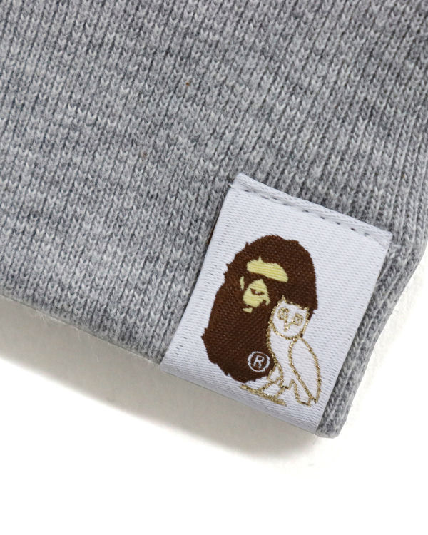 Sudaderas Bape X OVO Card Crew Neck Hombre Grises | 845012-PYK