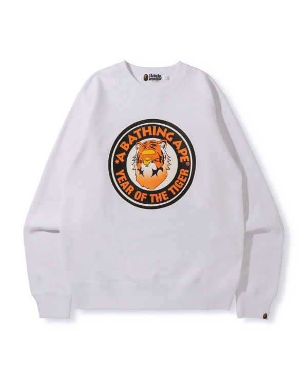 Sudaderas Bape Year Of The Tiger Crewneck Hombre Blancos | 801637-DJE