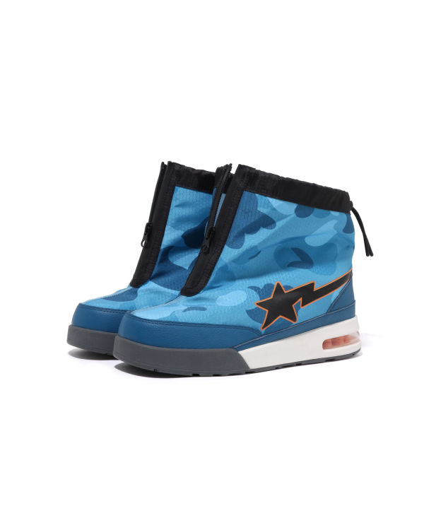 Tenis Bape Honeycomb Camo Zip Carretera STA M2 Hombre Azules | 874936-CHW