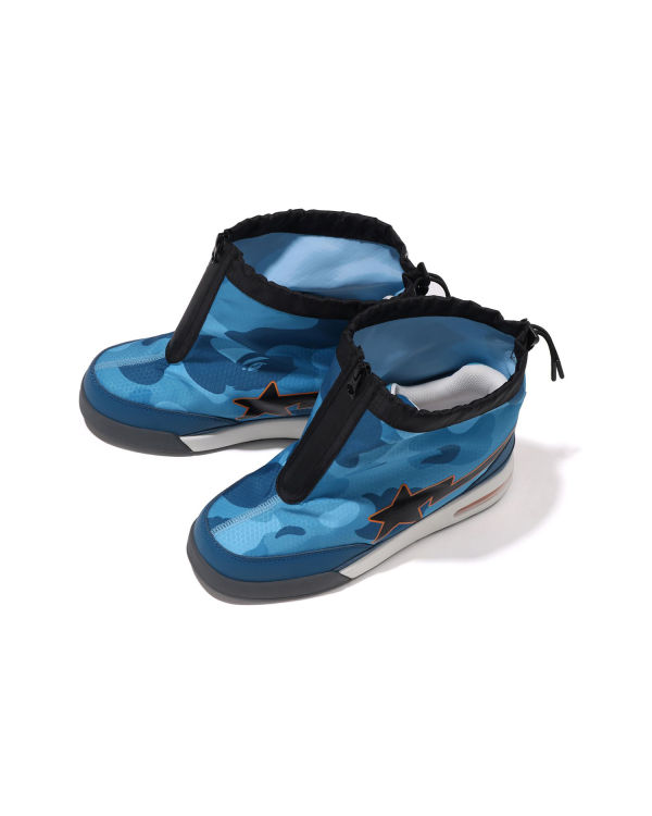 Tenis Bape Honeycomb Camo Zip Carretera STA M2 Hombre Azules | 874936-CHW