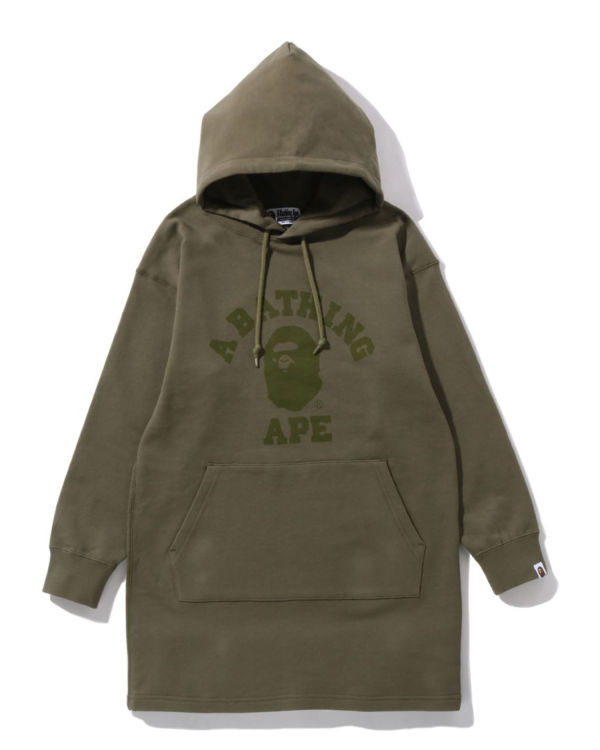 Vestido Bape Ape Head One Point Onepiece Mujer Verdes Claro | 130468-IAS