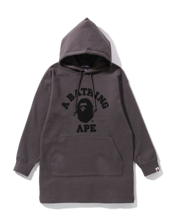 Vestido Bape Ape Head One Point Onepiece Mujer Grises Oscuro | 781903-MQO